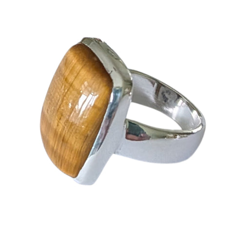 Kotek Tiger`s Eye Silver Ring