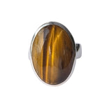 Feles Tiger`s Eye Silver Ring