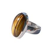 Puaa Tiger`s Eye Silver Ring
