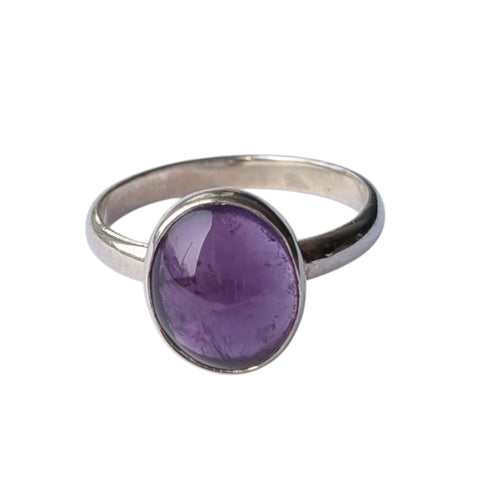 Indicum Amethyst Silver Ring
