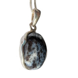Caradoc Merlinite Silver Pendant and Chain