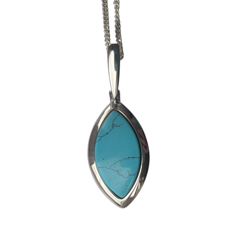 Caelum Turquoise Silver Pendant with Chain