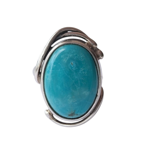 Phiroja Turquoise Silver Ring