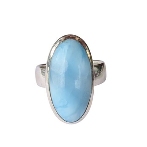 Tethyst Larimar Silver Ring