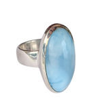 Tethyst Larimar Silver Ring