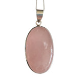 Floracin Rose Quatrz Silver Pendant and Chain