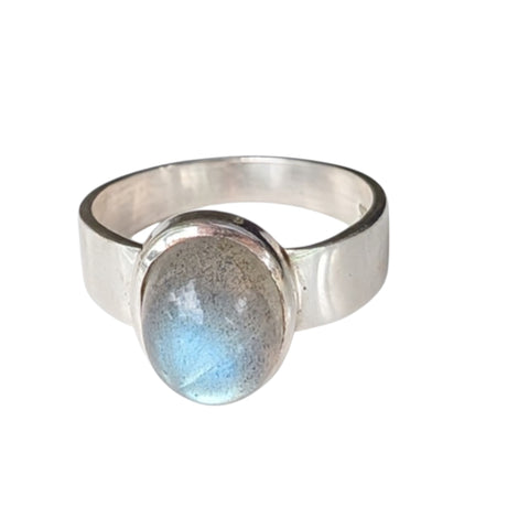 Radiatus labradorite Silver Ring