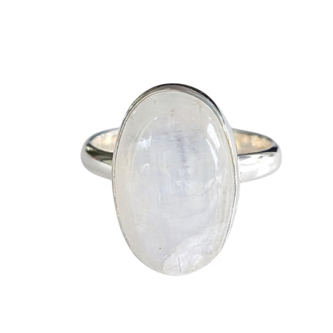 Mpevu Moonstone Silver Ring