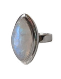 Aphroselene Moonstone Silver Ring