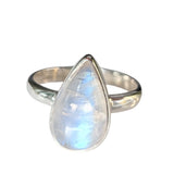 Icy Blue Moonstone  Ring