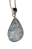 Makaris Blue Moonstone Silver Pendant and Chain