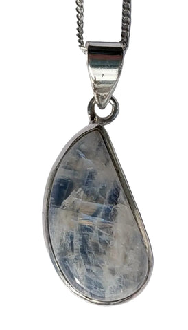 Asteroida Moonstone Silver Pendant and Chain