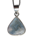 Juno Blue Moonstone Silver Pendant with Chain
