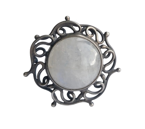 Intricate Moonstone Ring