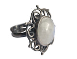 Intricate Moonstone Ring