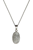 Alami Natural Moonstone Silver Pendant and Chain