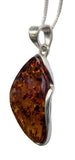 Nikko Amber Silver Pendant and Chain