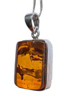 Miele Amber Silver Pendant and Chain