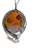 Firmaculum Amber Pendant & Brooch Combination Piece .