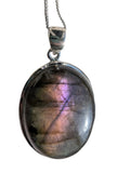 Unique Purple Labradorite Pendant and Chain