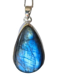 Dakota Labradorite Silver Pendant and Chain