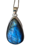 Dakota Labradorite Silver Pendant and Chain