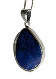 Zori Lapis Lazuli Silver Pendant and Chain