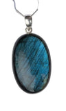 Athabaska Labradorite Silver Pendant and Chain