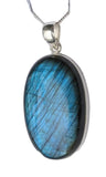 Athabaska Labradorite Silver Pendant and Chain