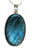 Athabaska Labradorite Silver Pendant and Chain