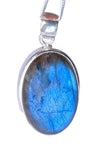 Shansuo Labradorite Silver Pendant and Chain