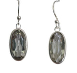 Mansanas green Amethyst Silver  Earrings