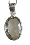 Prasino Green Amethyst Silver Pendant and Chain
