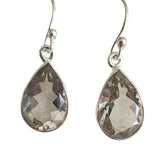 Pirum Green Amethyst Silver Earrngs