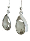 Pirum Green Amethyst Silver Earrngs