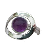 Elekti Amethyst Silver Ring