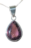 Krolewski Faceted Amethyst Silver Pendant and Chain