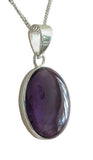 Ciruela Amethyst Silver Pendant and Chain