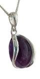 Purpura Amethyst Silver Pendant and Chain