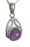 Celtae Amethyst Silver Pendant and Chain
