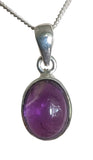 Elgere Amethyst Silver Pendant and Chain