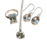 Hariyo Green Amethyst Silver Pendant and Chain