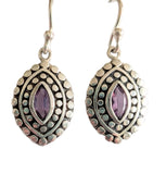 Pacific Amethyst Silver Earrings