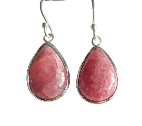 Chile Rhodochrosite silver Earrings