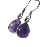 Ansu Amethyst Silver Earrings
