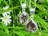 Regal Amethyst  Faceted Silver Pendant and Chain