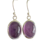 Royal Amethyst Silver Earrings