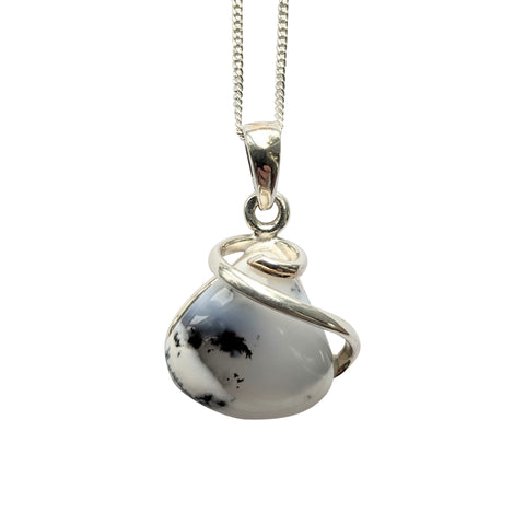 Tintagel Merlinite Silver Pendant and Chain