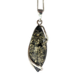 Umuthi Green Amber Silver Pendant and Chain