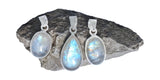Callisto Moonstone Silver Pendant and Chain